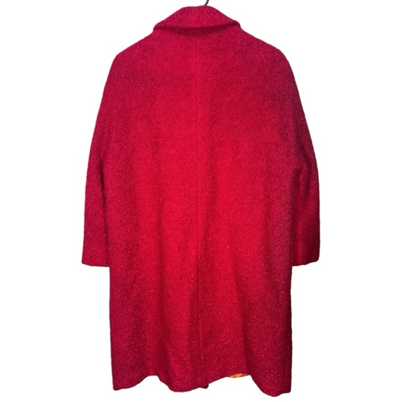 VTG Red Hockanum Fabrics Boucle Wool Coat See Measurements in Listing - Picture 8 of 13